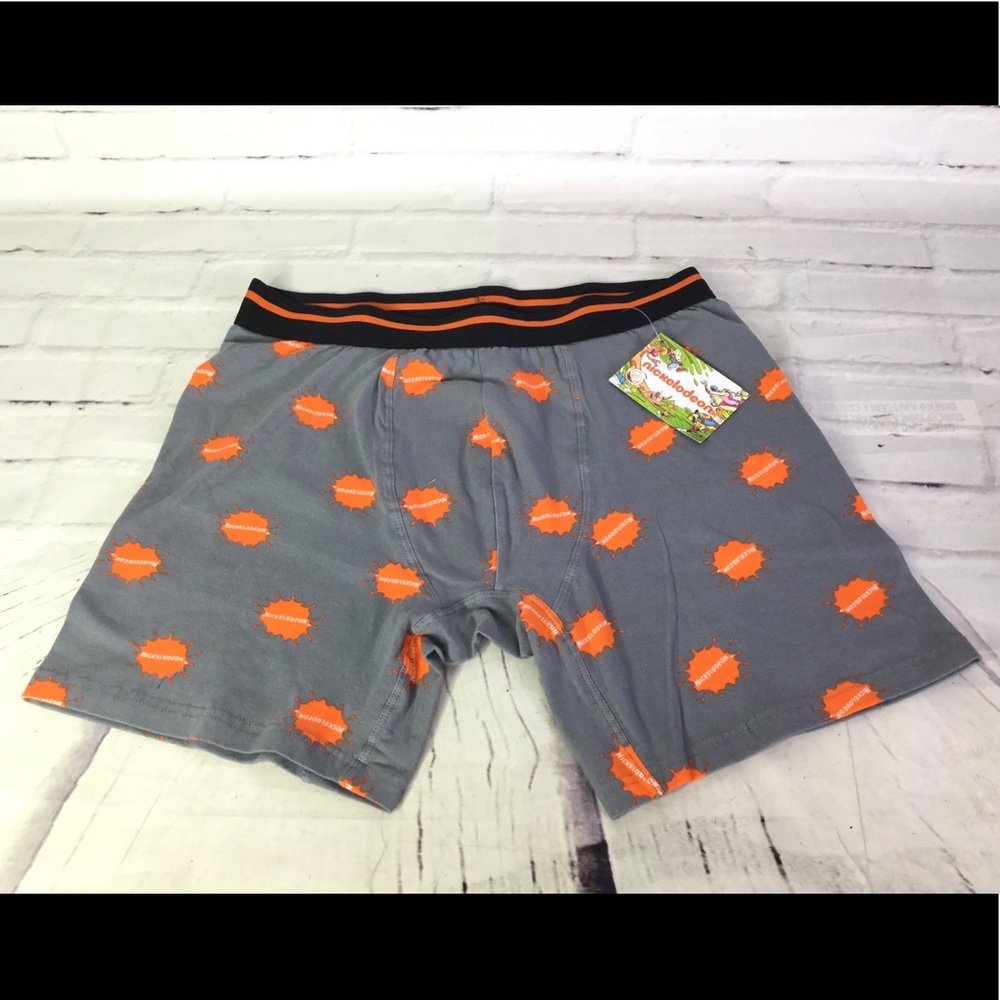 Nickelodeon Logo Boxer Briefs Underwear Mens Sz L